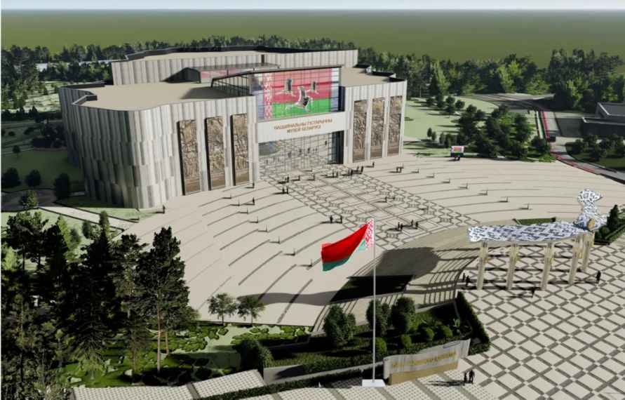 «Минскстрой» показал, что уже сделали на стройке Национального исторического музея в Минске