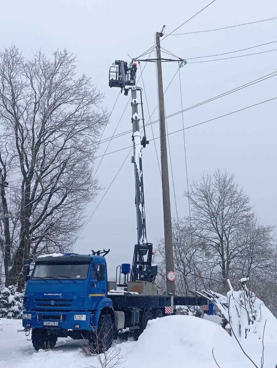 Минэнерго отчиталось о восстановлении электричества по всей Беларуси