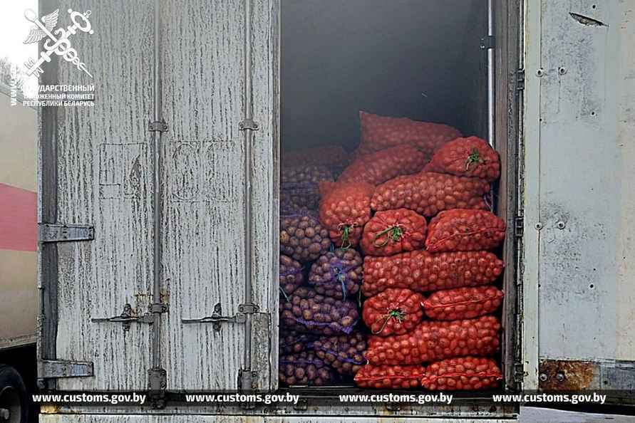 Гомельские таможенники задержали двух россиян за попытку вывезти из Беларуси картошку