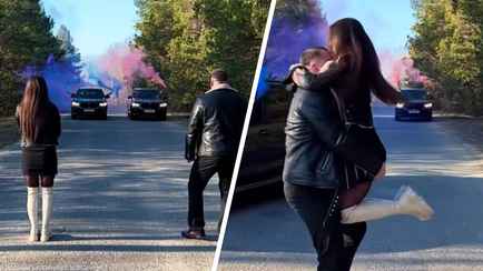 «Раз 200 пересмотрела» — Гендер-пати белорусов с двумя BMW «залетело» в TikTok на 3,6 млн просмотров