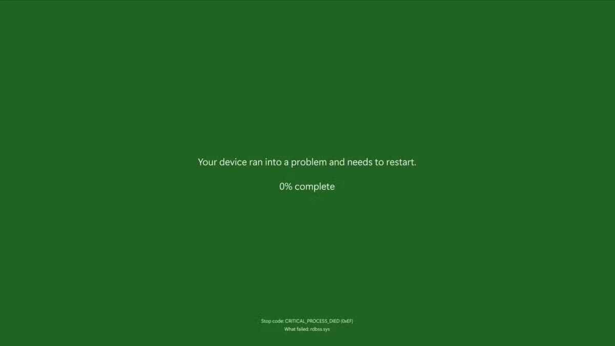 «Синий экран смерти» станет зелёным? Windows показала его новый дизайн, убрав «культовый» элемент