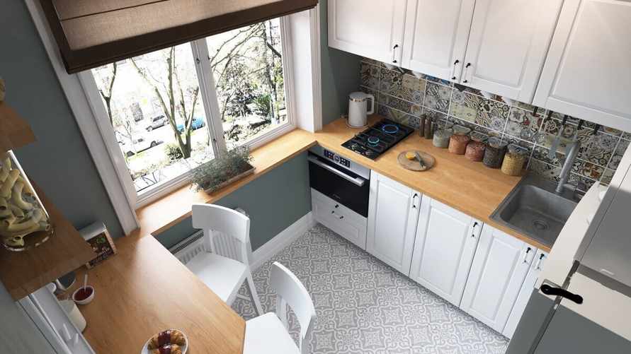 Не только белый и бежевый. Дизайнеры назвали 7 цветов, которые помогут расширить маленькую кухню