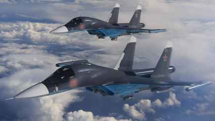 В Нижегородской области России рухнул истребитель Су-34