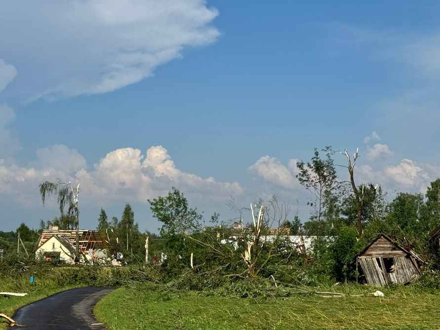 На Витебщине прошел мощный смерч