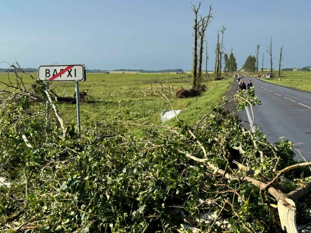 На Витебщине прошел мощный смерч