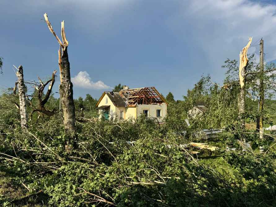 На Витебщине прошел мощный смерч