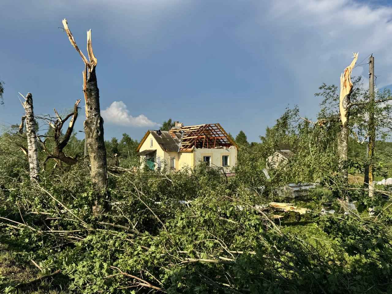 На Витебщине прошел мощный смерч