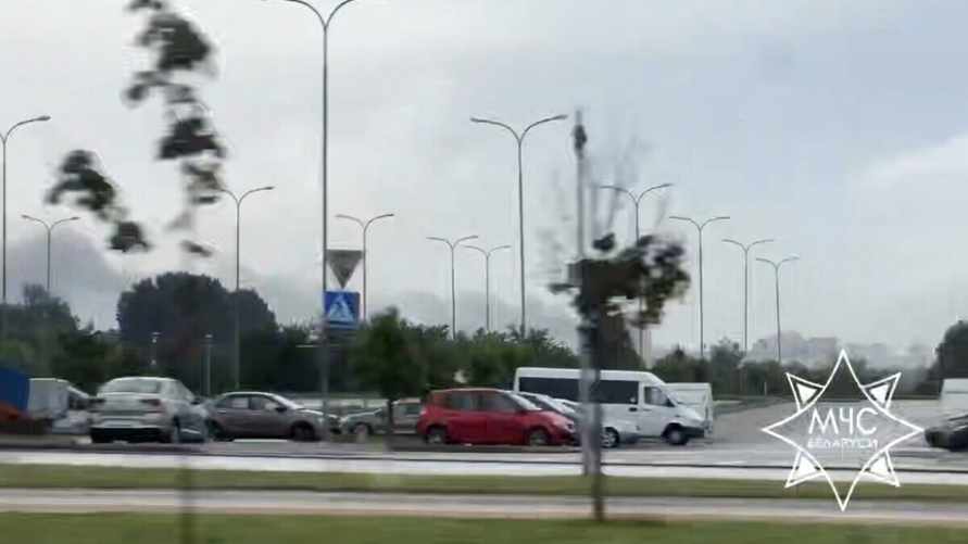 В Минске загорелся завод "Керамин"