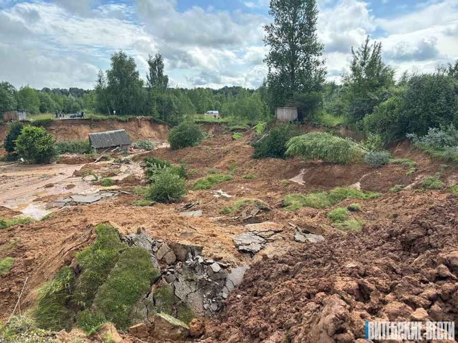 Оползень в Витебске. Появилась новая информация