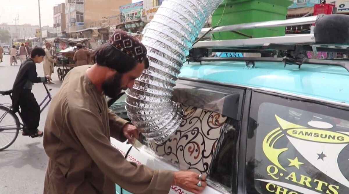 «Лучше штатного» — Таксисты из Афганистана удивили интернет самодельными кондиционерами