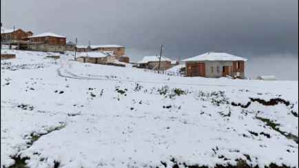 В Турции выпал снег