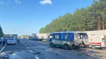 Под Берёзой 15 человек пострадали в ДТП с автобусом