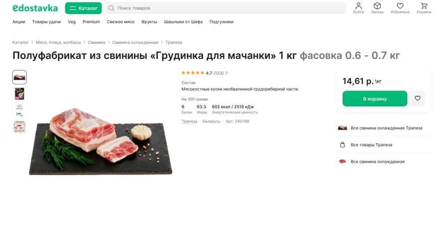 В чем подвох? - Минчанка показала магазин с ценами на свинину 6-8 рублей. Белорусы засомневались