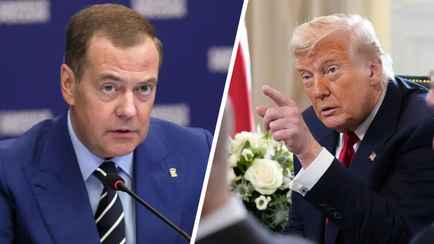 «Вступает на очень опасную территорию» — Трамп передал «послание» Медведеву, чтобы тот «следил за своими словами»