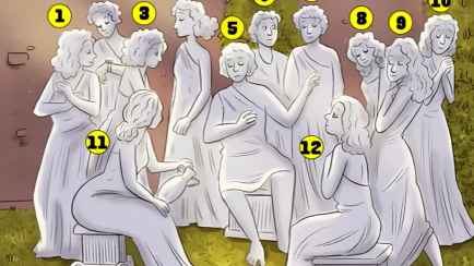 Какая из статуй на самом деле человек? Попробуйте угадать за 7 секунд