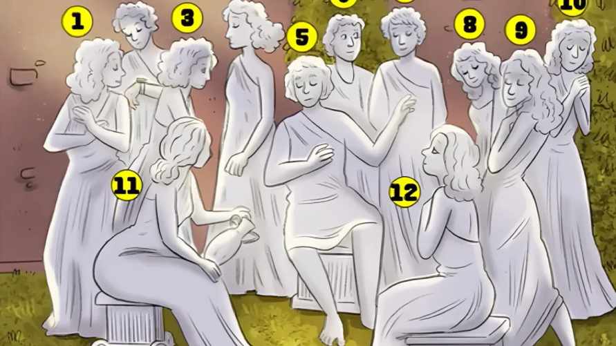 Какая из статуй на самом деле человек? Попробуйте угадать за 7 секунд