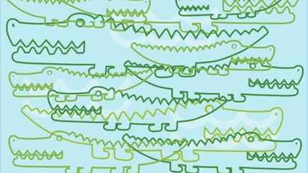 Сколько крокодилов вы видите на картинке? Мало кто может найти их всех