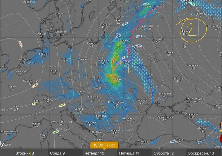 Станет ещё дождливее? Синоптики пообещали белорусам тропические ночи, грозы с градом и не только из-за циклона Гэбриэла