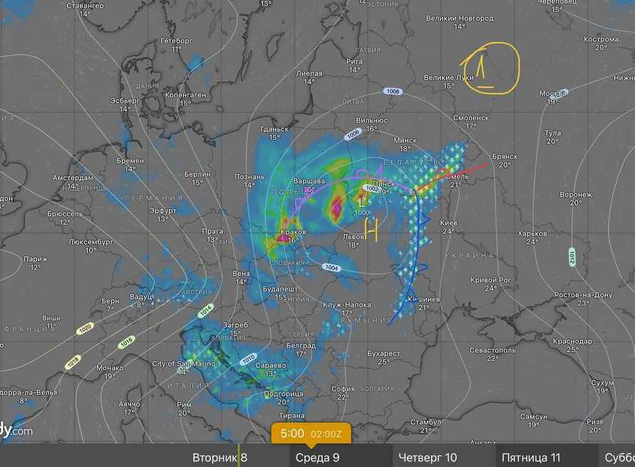 Станет ещё дождливее? Синоптики пообещали белорусам тропические ночи, грозы с градом и не только из-за циклона Гэбриэла