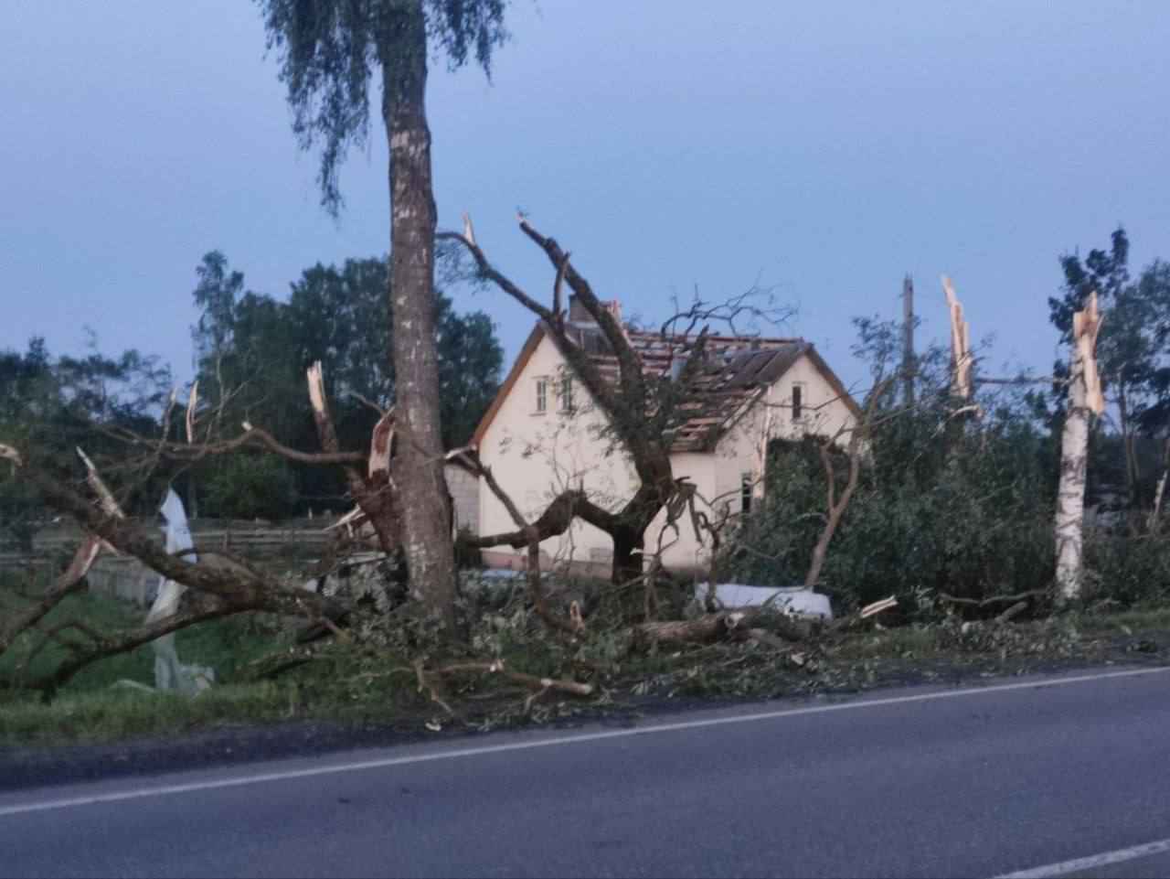 В Могилёве развернули штаб комиссии по ЧС после разрушительной ночной грозы