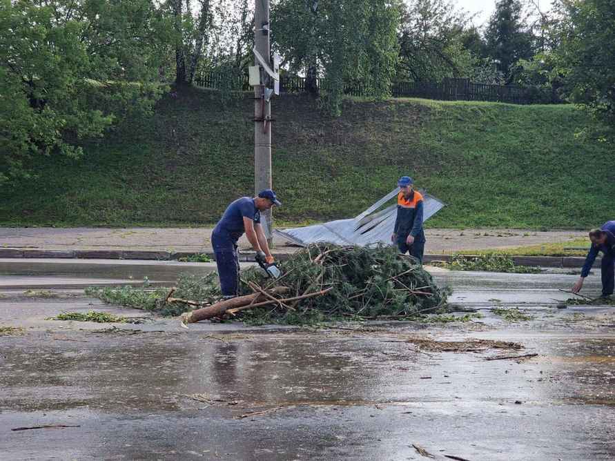 В Могилёве в результате ночного шторма погибла женщина, ещё четверо в больнице
