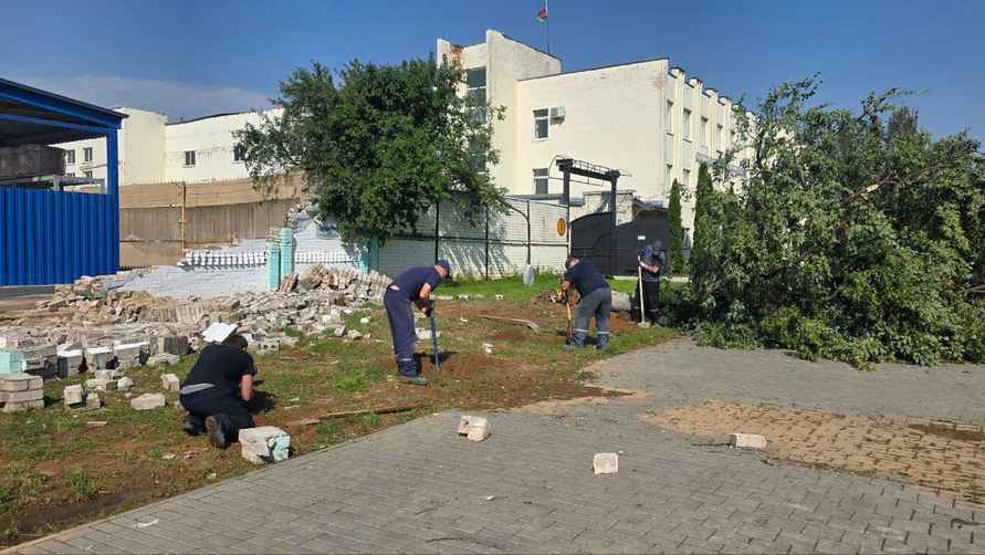 В Могилёве в результате ночного шторма погибла женщина, ещё четверо в больнице