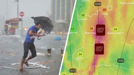 «Ситуация будет опаснее» — Метеорологи предупредили белорусов о «разрушительных порывах» и «очень крупном граде»