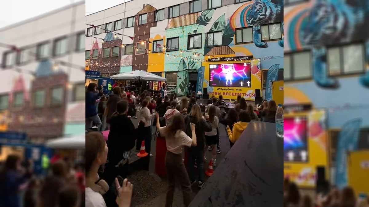 "А парни приходят?" - В Минске показали массовые танцы на "самой лучшей" улице