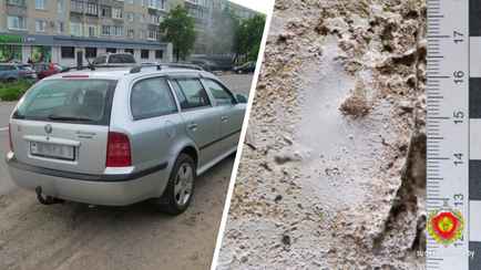 В Рогачёве «любителя» царапать чужие машины вычислили по обуви