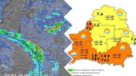 «Повезет лишь центру» — Синоптики назвали регионы Беларуси, где погода будет «оранжевой». Где ждать град?