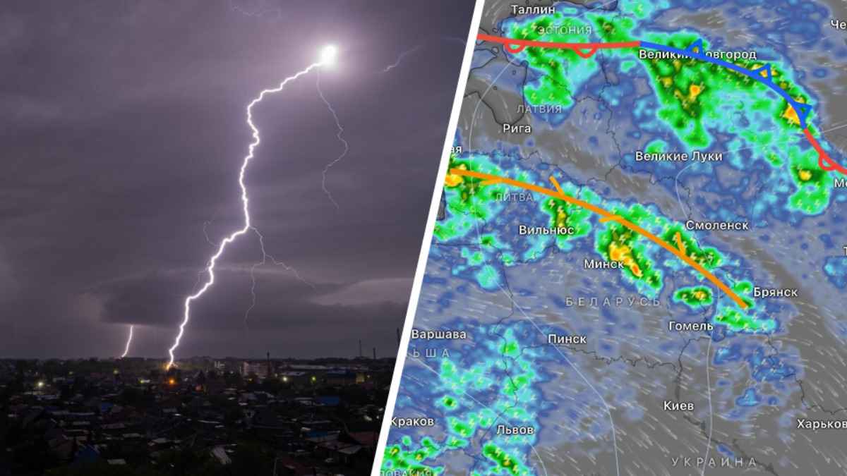 Синоптики предупредили белорусов о рассеянных грозах, шквале и продлили «оранжевый» уровень в 4 из 6 областей