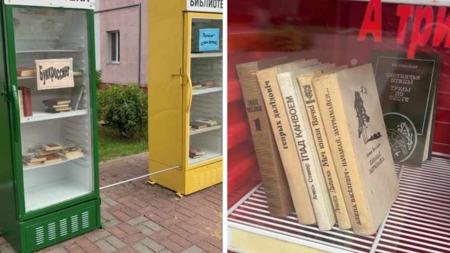 В Жлобине заметили на улице холодильники с книгами. Это что такое?