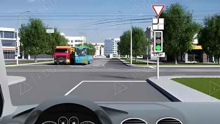 Эта задача на проезд перекрестка путает даже опытных водителей. Какой ответ верный?