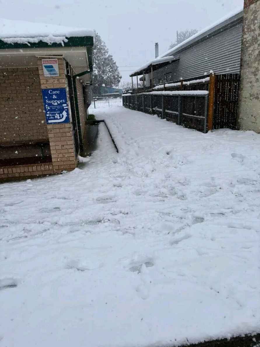 Австралию накрыло 50-сантиметровым слоем снега