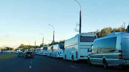 ГПК Беларуси обвинил польских пограничников в «саботаже». Сколько дней очередь?