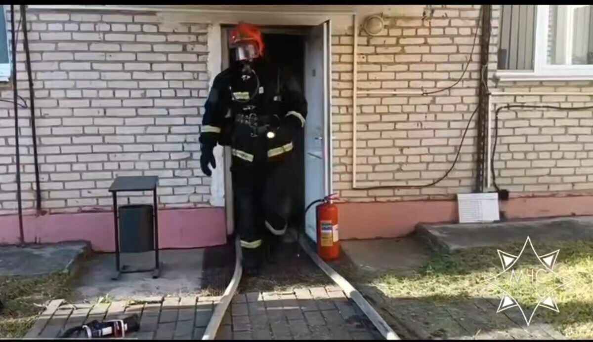 В Слониме горела поликлиника