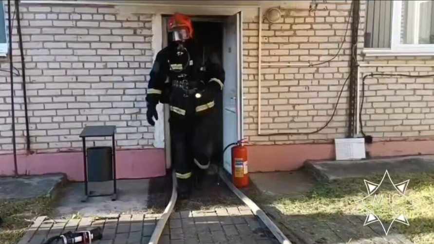 В Слониме горела поликлиника