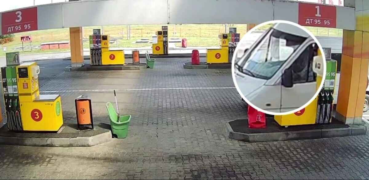 ГАИ Брестчины с помощью камеры на заправке оштрафовала водителя, вышедшего через пассажирскую дверь