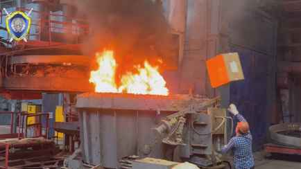 Следственный комитет Беларуси показал, как горят 350 кг героина