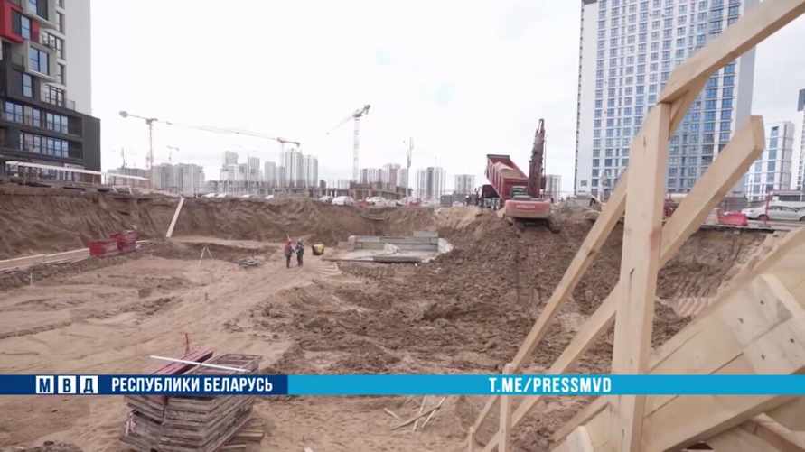 Скриншот из видео МВД Беларуси