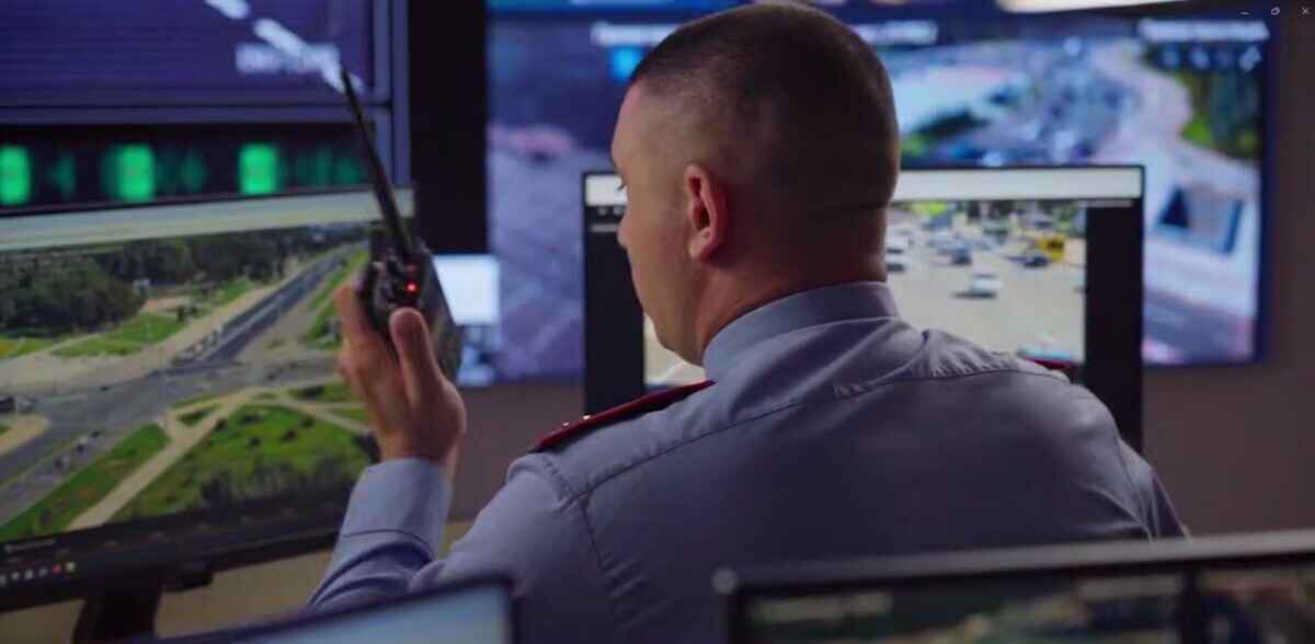 Скриншот видео ГУВД Мингорисполкома