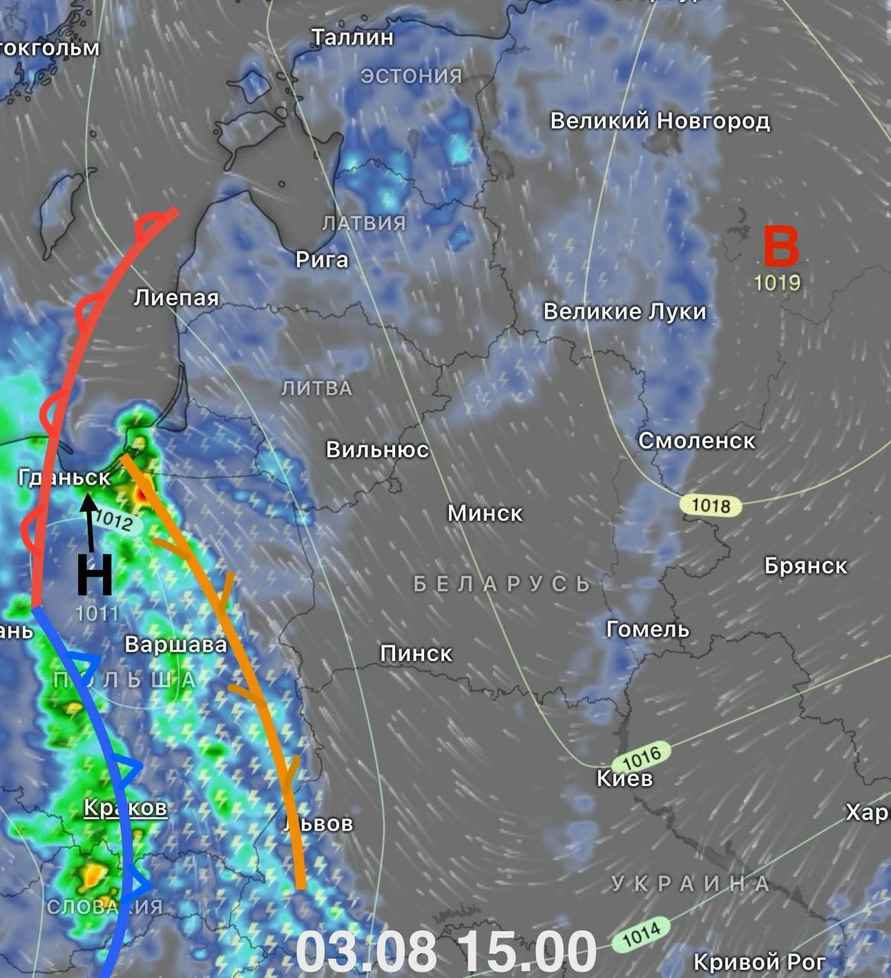 Синоптики спрогнозировали жаркое воскресенье в Беларуси. Где пройдут грозовые дожди?