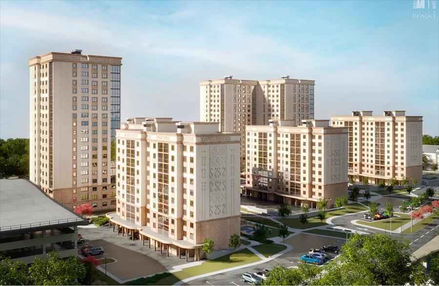 Песочные оттенки и нацорнамент. Минскстрой показал, как будет выглядеть казахстанский квартал