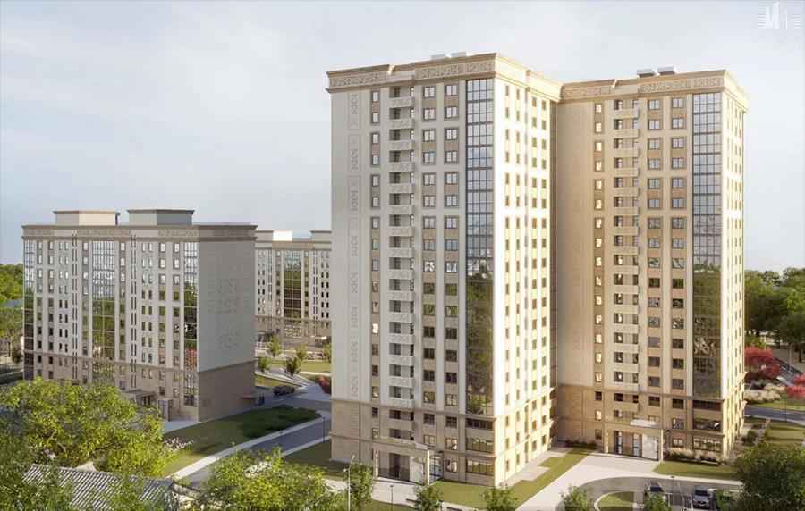 Песочные оттенки и нацорнамент. Минскстрой показал, как будет выглядеть казахстанский квартал