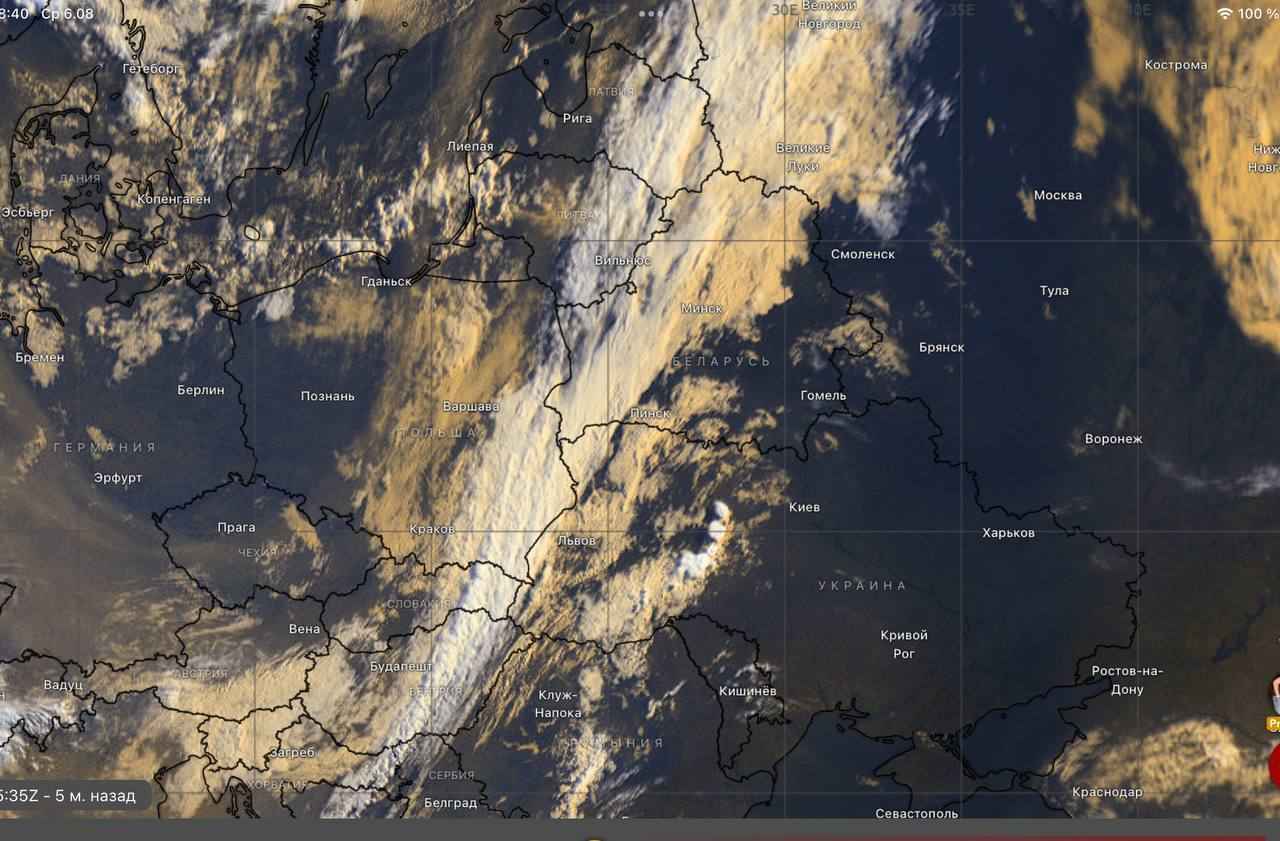 Чахлый холодный фронт прибыл в Беларусь. Синоптики назвали регионы, где ждать шквалы и сильные грозы