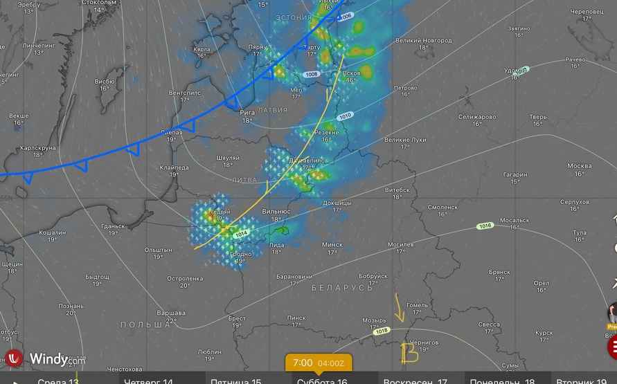 Синоптики предупредили белорусов сразу о «жёлтой» 30-градусной жаре и холодном фронте