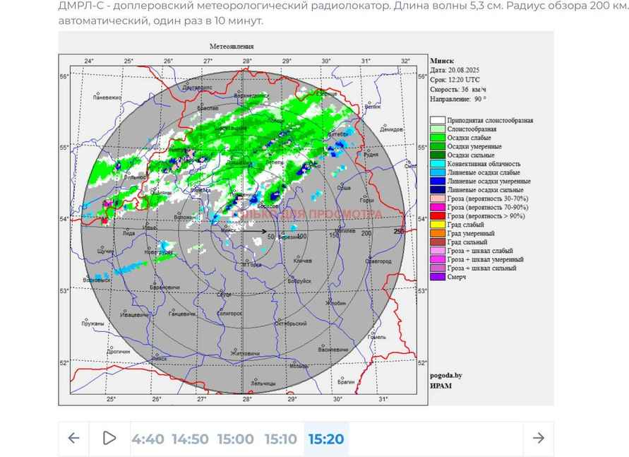Беларусь накрыл холодный фронт. Синоптики рассказали, когда ждать грозы и ливни до конца недели