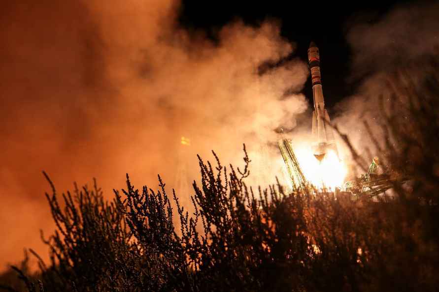 «Союз» зрелищно запустил в космос семена белорусских помидоров