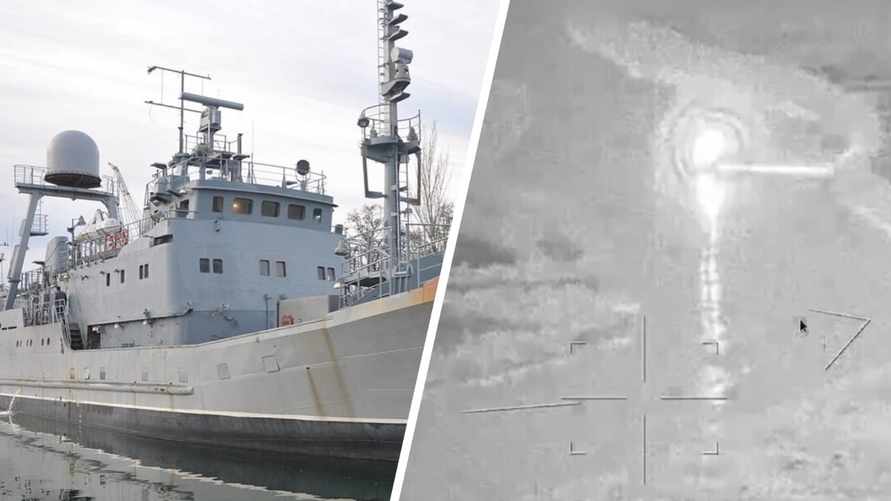 Минобороны РФ показало кадры «поражения» украинского корабля «Симферополь». Что говорят в Киеве?