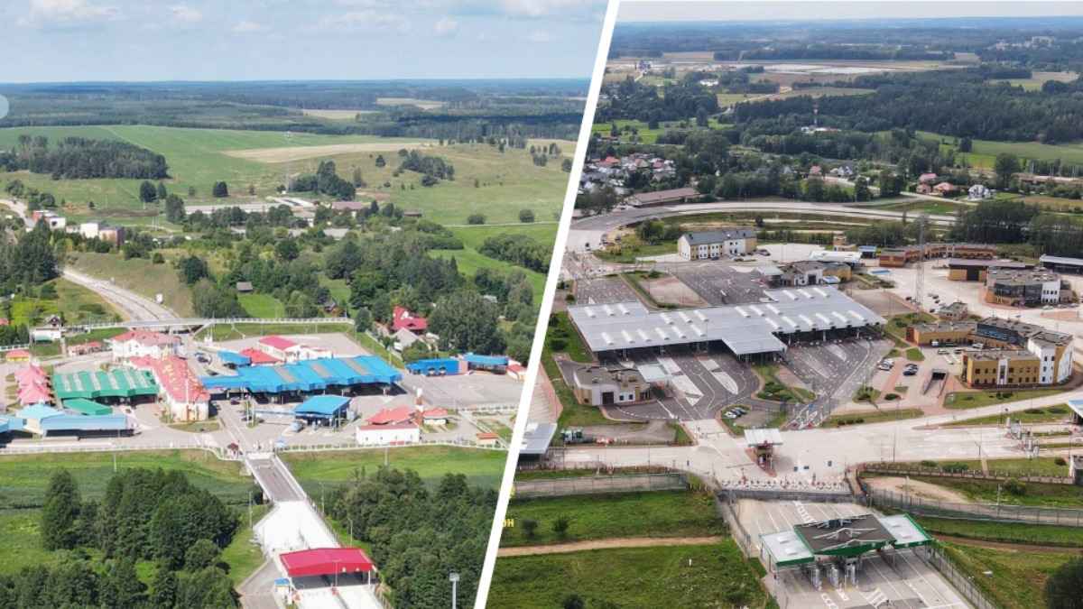 Власти Гродненщины показали с дрона новую трассу и таможенную зону у закрытого польского КПП